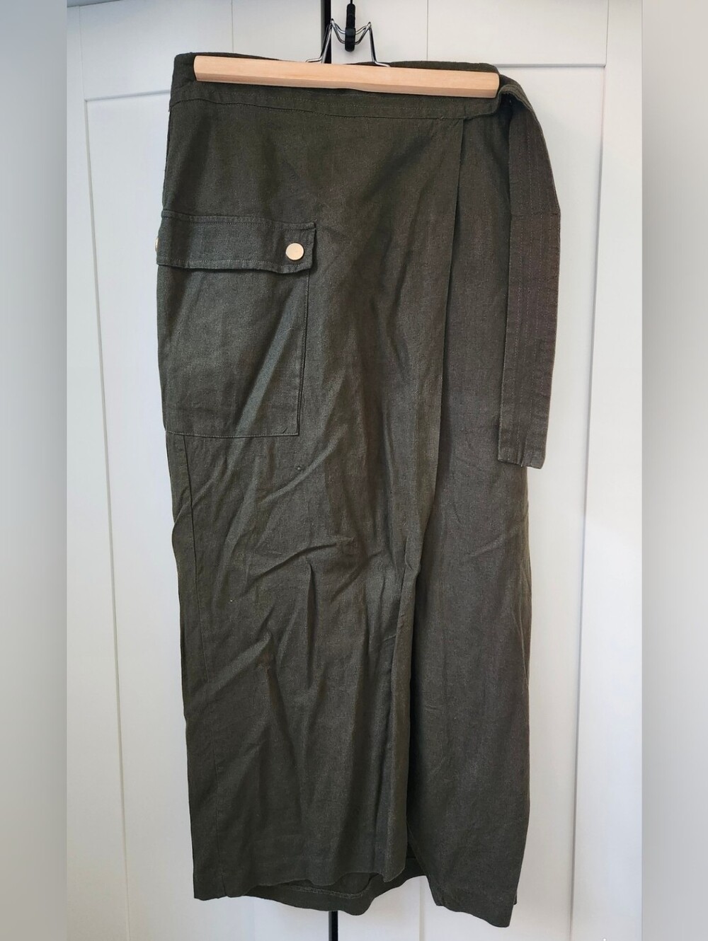 ZARA Wrap Midi Skirt